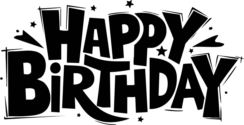 Happy Birthday sign Free SVG File for Members – party decor, sticker