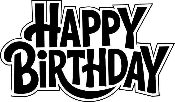 Happy Birthday Free SVG File for Members – party decor, sticker