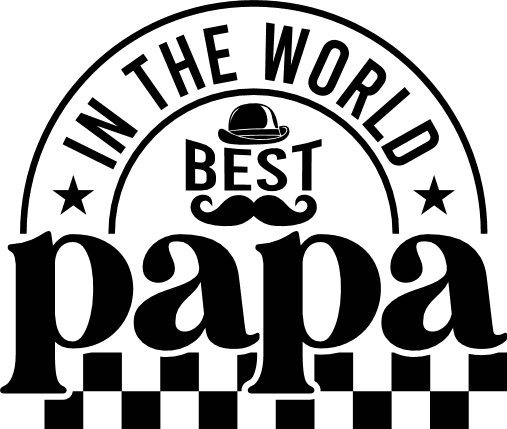 In the World Best Papa Free SVG File for Members – Fathers Day gift