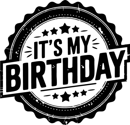 It’s My Birthday Free SVG File for Members – tshirt design