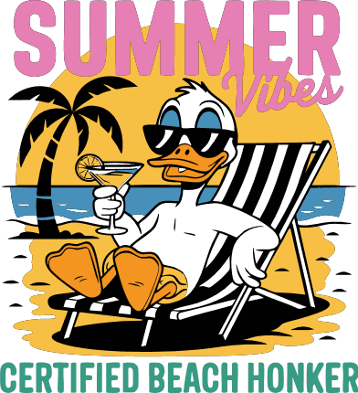 Summer Vibes, Certified Beach Honker Free SVG File for Members – Funny tshirt design