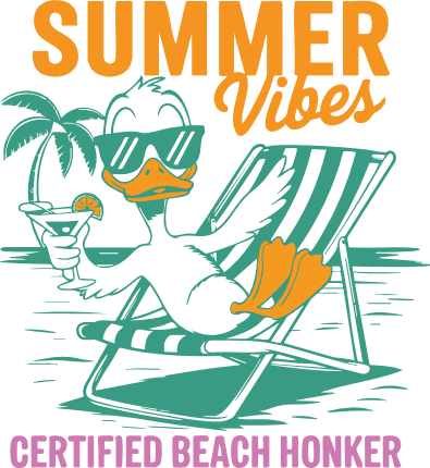 Summer Vibes, Certified Beach Honker svg design for tshirt - Free SVG File for Members