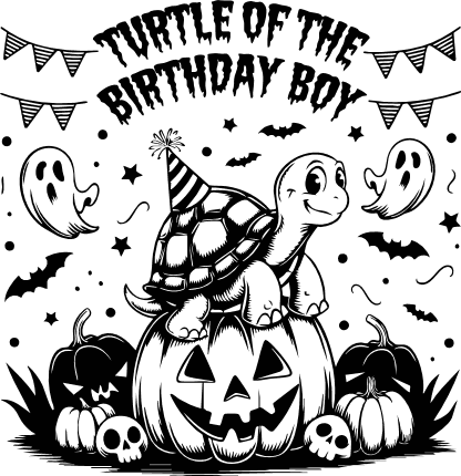 Turtle of the Birthday Boy Free SVG File for Members – party decor