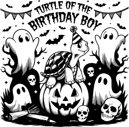 Turtle of the Birthday Boy Free SVG File for Members – party decor