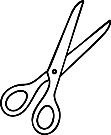 Scissor Free SVG File - Crafting sticker, Scissor Clipart Image