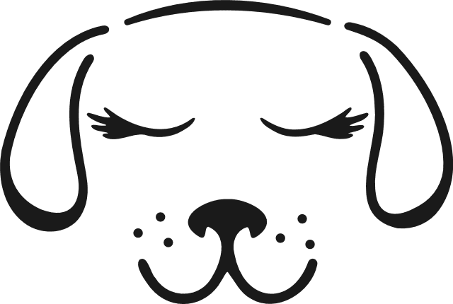 Dog Face outline Free SVG File – Cute Puppy Clipart image
