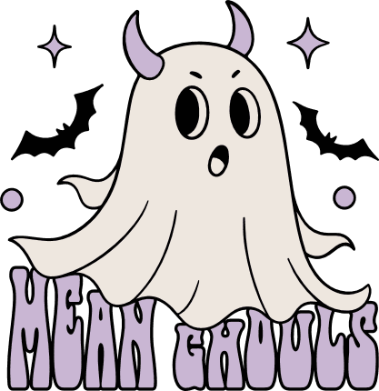 Mean Ghouls, ghost Free SVG File for Members – Funny Halloween tshirt design