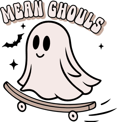 Mean Ghouls Free SVG File for Members – Funny Halloween tshirt design