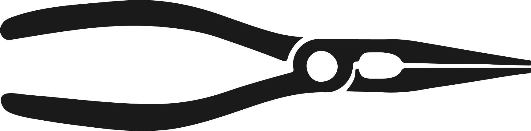 Pliers silhouette Free SVG File – electrician tool clipart image