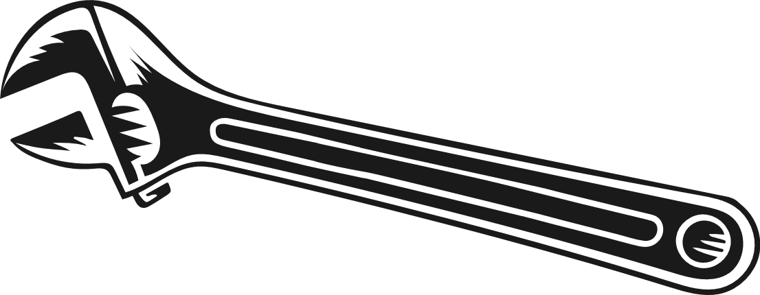 Wrench silhouette Free SVG File – mechanic tool clipart image
