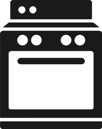 Oven Silhouette Free SVG File – Kitchen Appliance Clipart image
