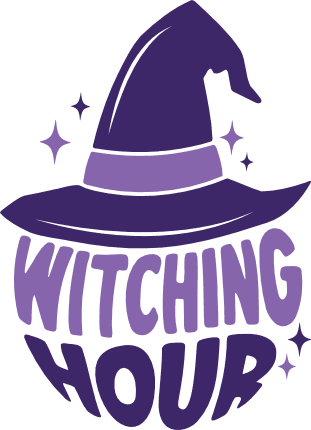 Witching Hour Free SVG File for Members – halloween tshirt design
