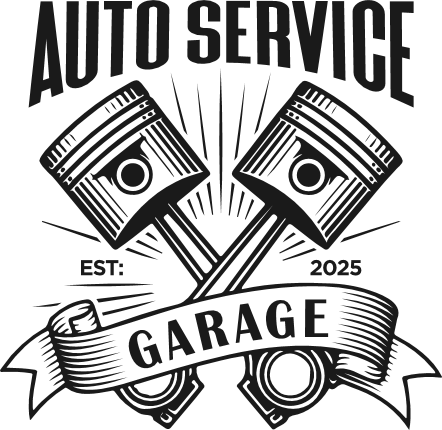 Auto Service Garage Free SVG File for Members – Customized Mechanic Shop Logo Design