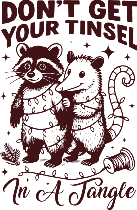 Don't Get Your Tinsel In a Tangle Free SVG File for Members – Funny Christmas sayings