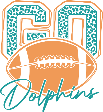 Go Dolphins Free SVG File for Members – Football Team fan, hoodie design