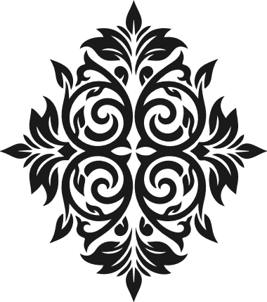 Decorative Floral Swirl Free SVG File – mandala inspired wall art, elegant flourish clipart