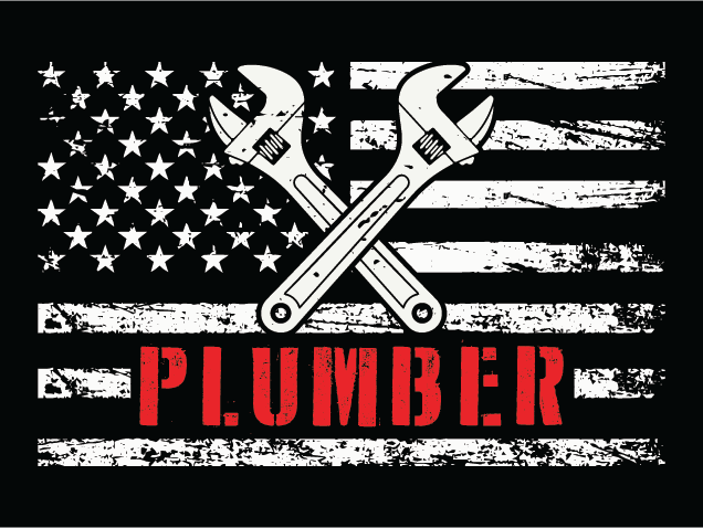Plumber sign Free SVG File for Members – USA Flag, Gift for plumber