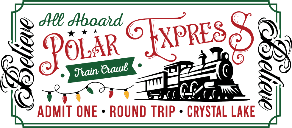 All Aboard, Polar Express, admit one round trip Free SVG File for Members – Christmas Train ticket