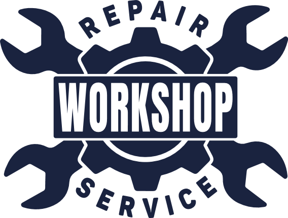 Repair Workshop Service Free SVG File for Members – Mechanic Shop Logo Design