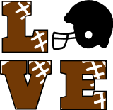 american football free svg love