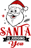 christmas free svg santa is judging you