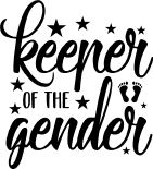 mom and baby pregnancy free svg keeper of the gender