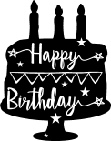 party and birthday free svg cake clipart