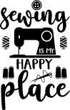 sewing is my happy place free svg